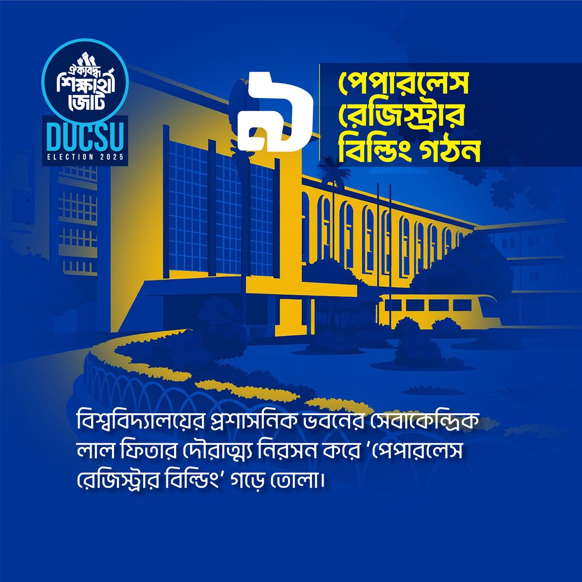 পেপারলেস রেজিস্ট্রার বিল্ডিং গঠন