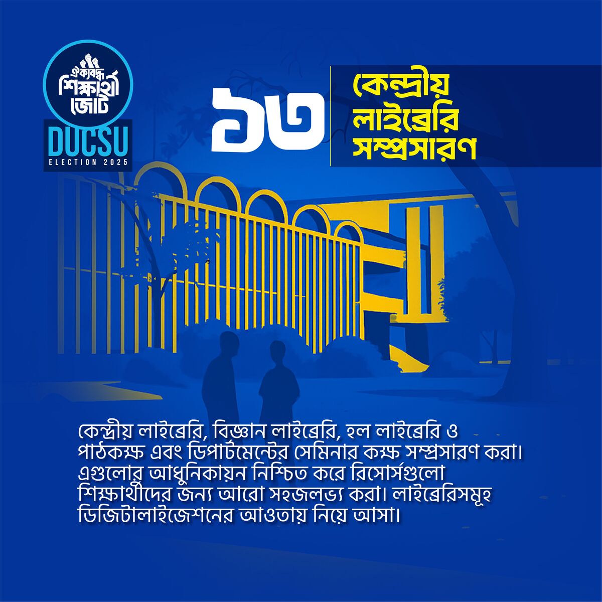কেন্দ্রীয় লাইব্রেরি সম্প্রসারণ
